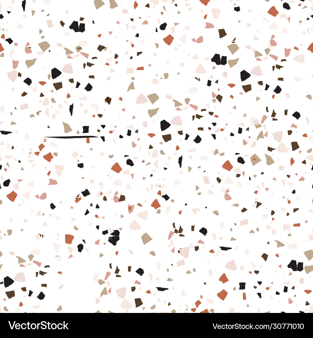 Abstract terrazzo seamless pattern Vector Image