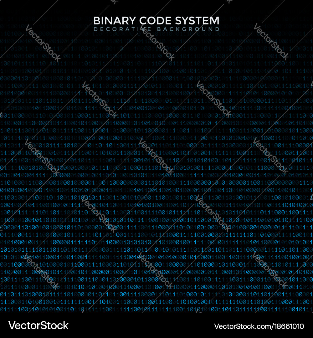Binärcode abstrakter Hintergrund vektorbild
