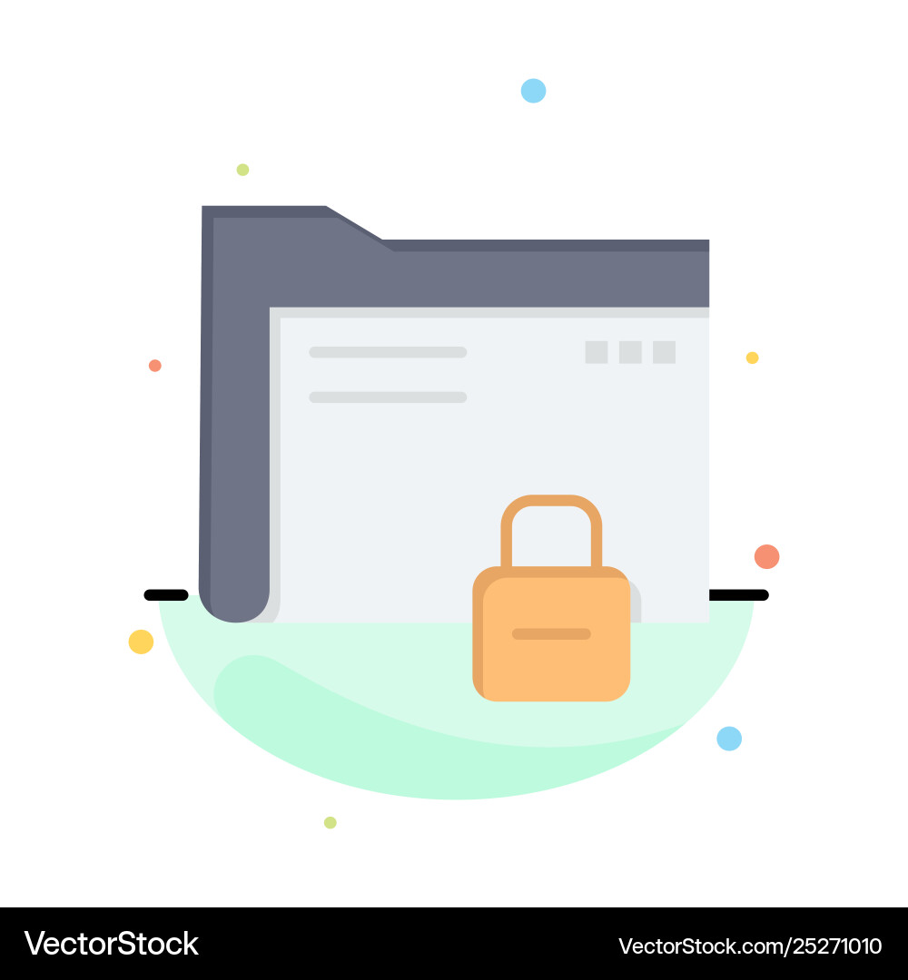 Data folder password protection secure business vector image