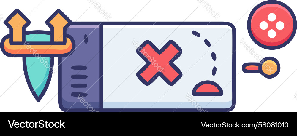 Error State UI Element Vector Image