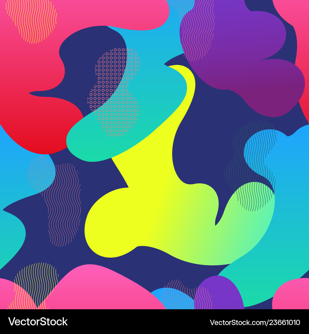 Fluid Gradient Shape Pattern vector image