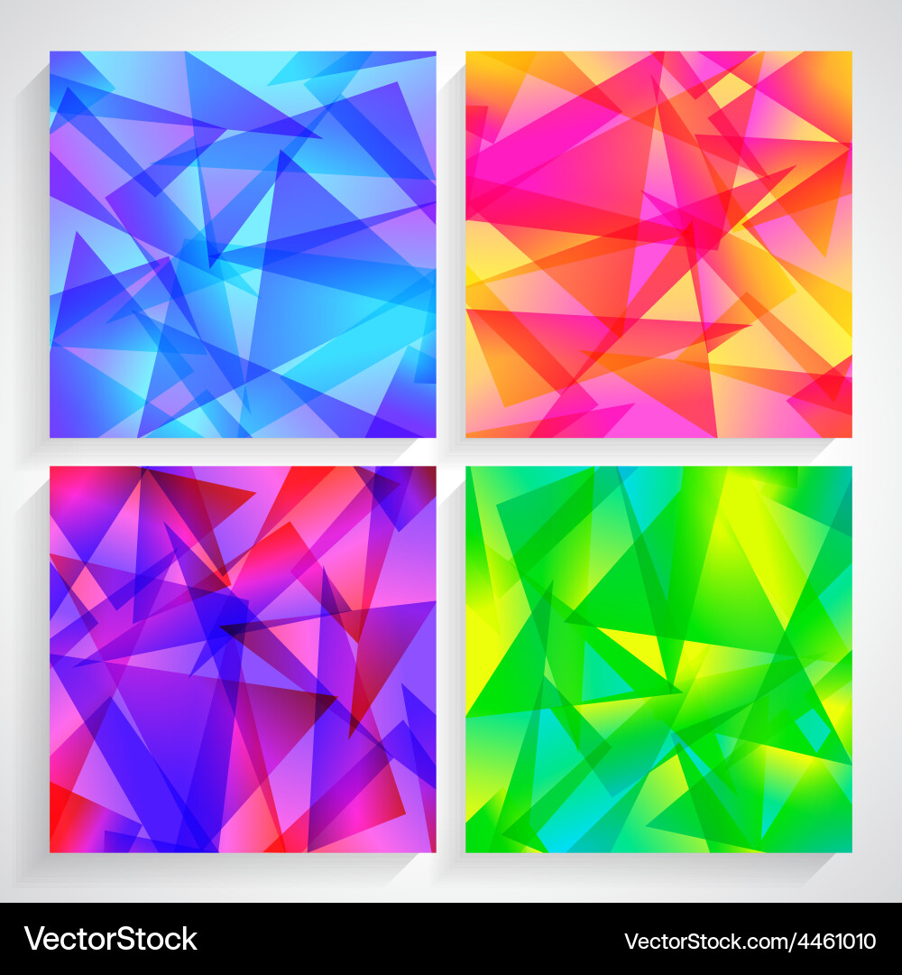 Fractal abstract background set vector image