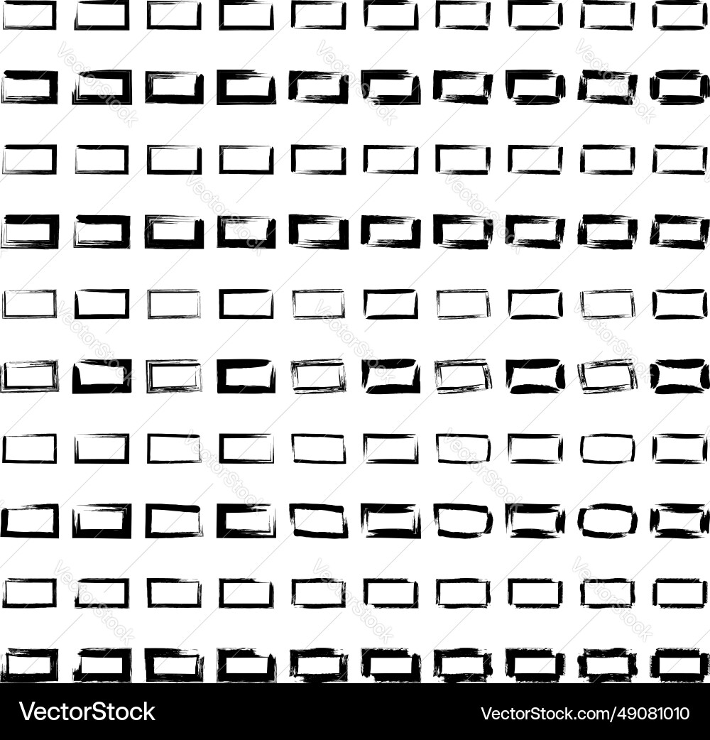 Grunge Rectangular Shape Vector Image