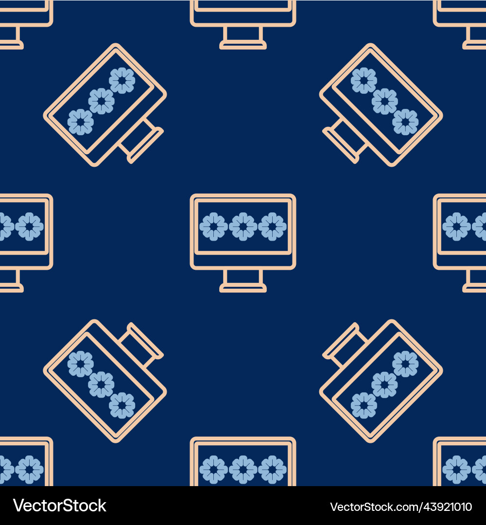 Line monitor with password notification icon Line monitor with password notification icon vector image