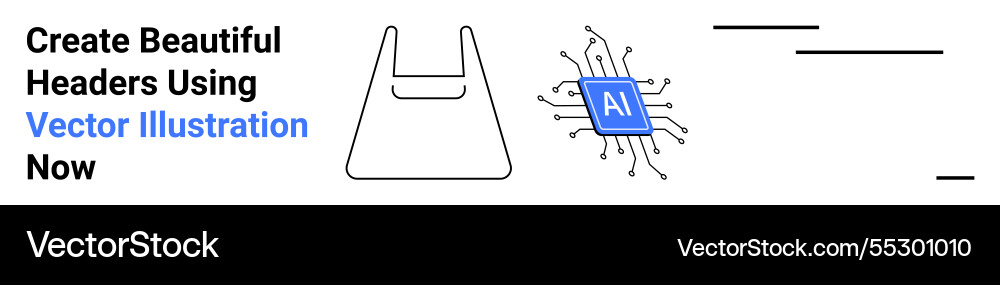Modern ai technology highlighted with microchip Vector Image