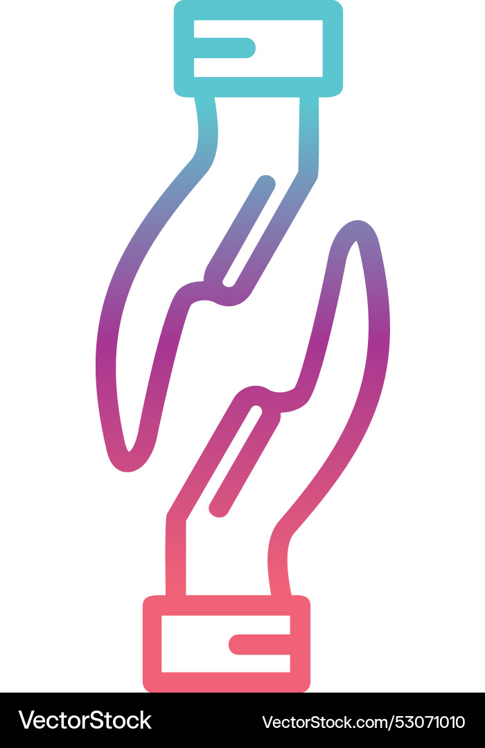 Support line gradient design Vector Image