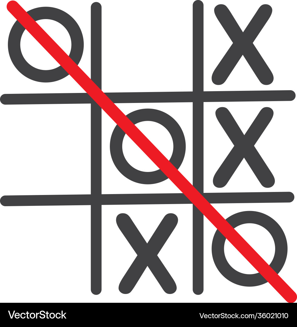 Tic tac toe game icon template design Tic tac toe game icon template design Vector Image