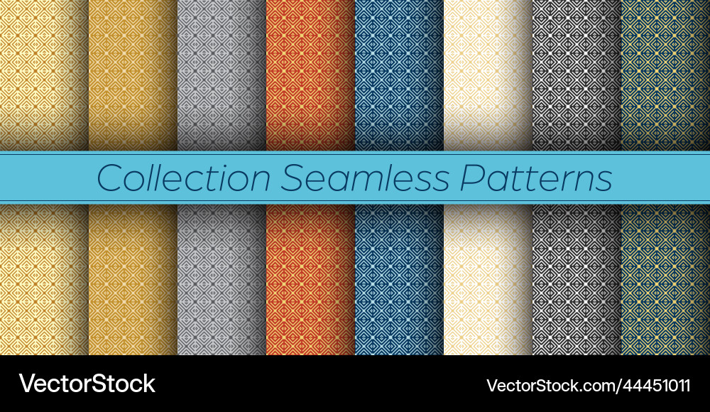 A set of seamless patterns for backgrounds A set of seamless patterns for backgrounds Vector Image