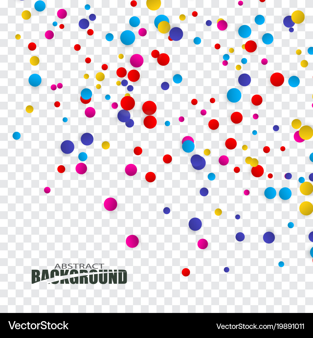 Abstract background with confetti Vector Image