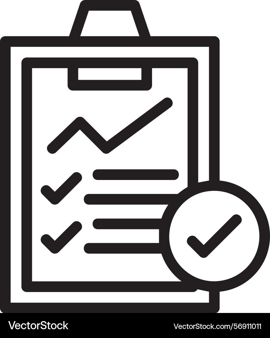 Audit linear style icon design Vector Image