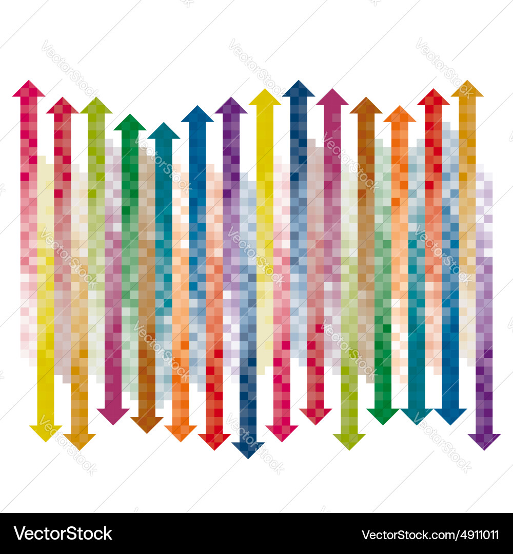 Blue Gradient Arrows Vector Image