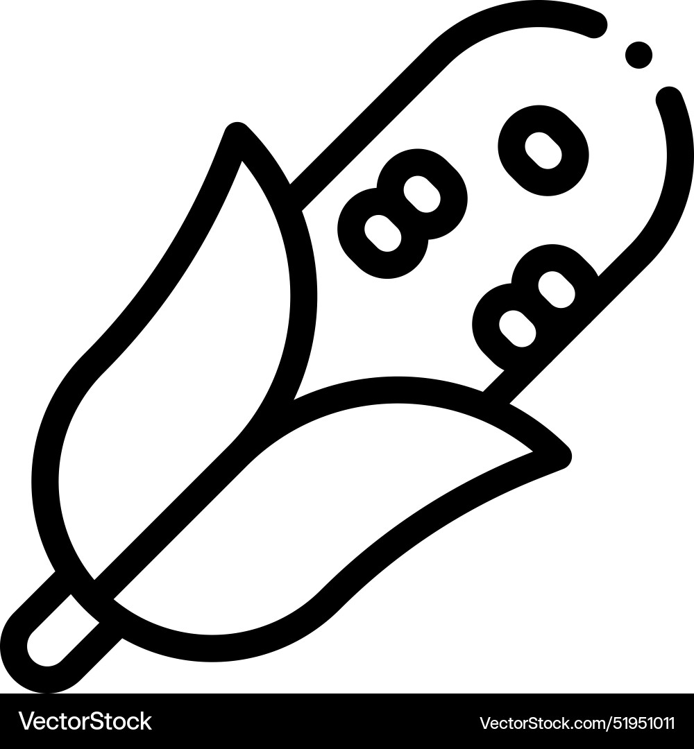 Cereal icon thin linear style design isolated Vector Image