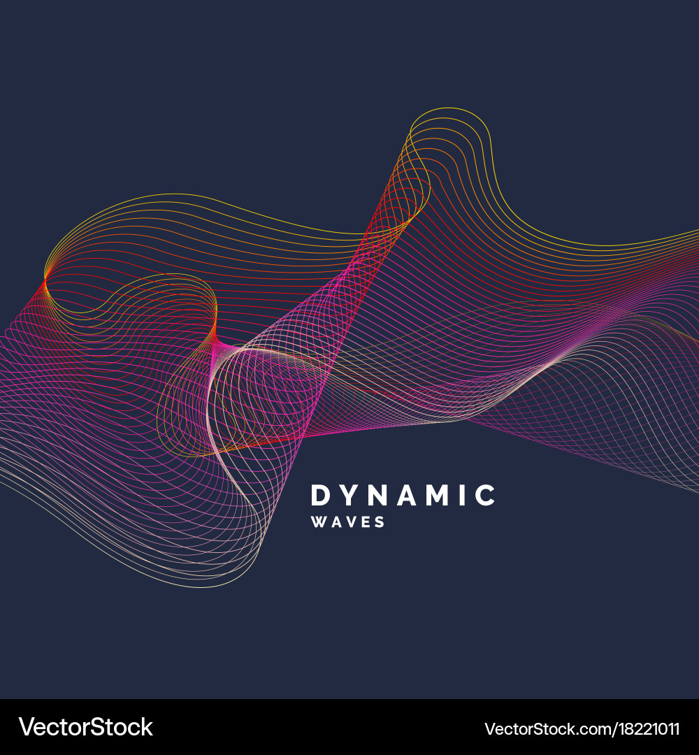 Dynamic Wave Abstract Background vector image