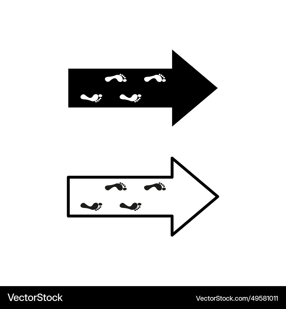 Exit direction symbol eps 10 Exit direction symbol eps 10 vector image