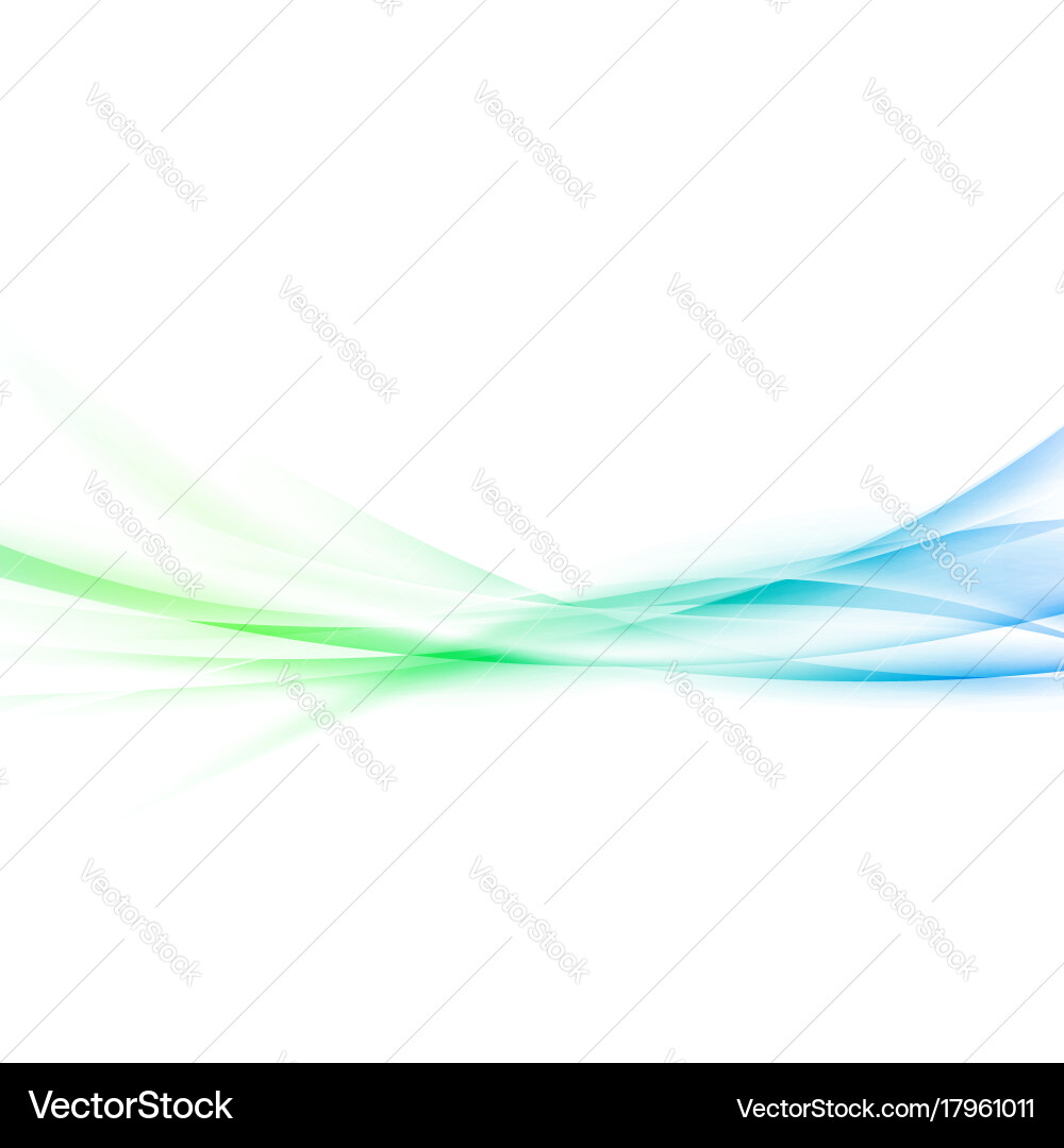 Fresh abstract spring smooth waves background Vector Image