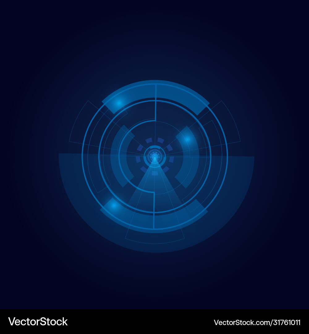 Hud futuristic Element isoliert auf dunkel Hud futuristic Element isoliert auf dunkel vektorbild