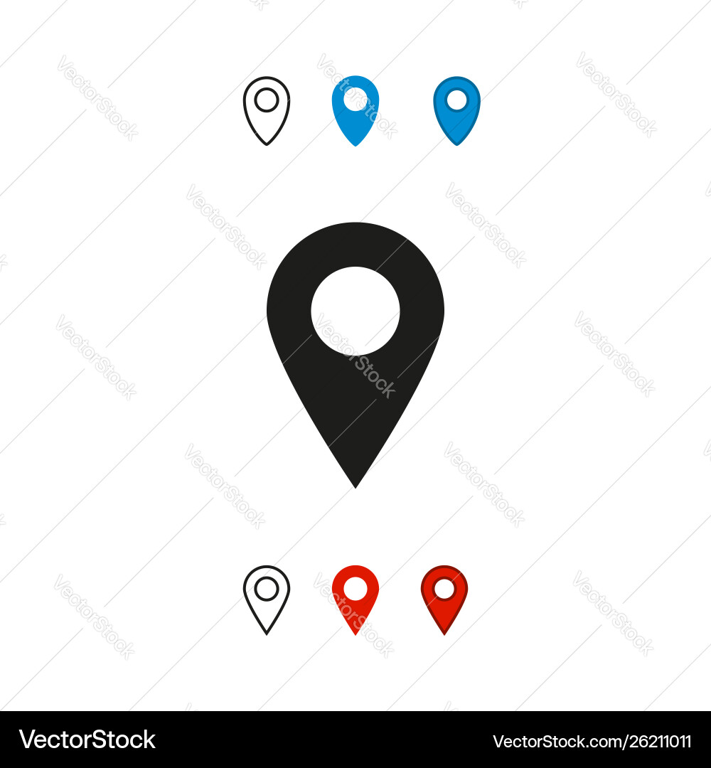 Map location navigation icon Map location navigation icon vector image