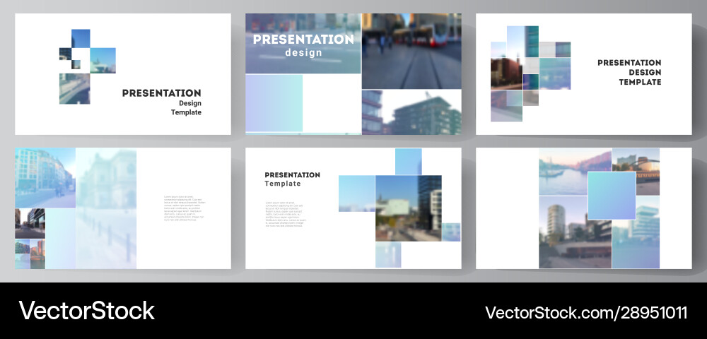 Modern Presentation Slides Template vector image