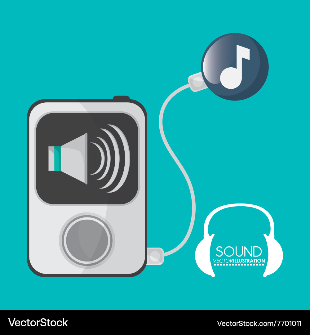 Musik und Sounddesign Vektorbild
