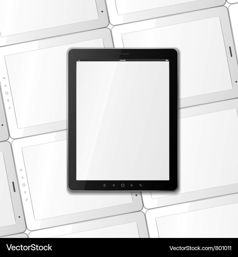 Tablet computers Vector Image