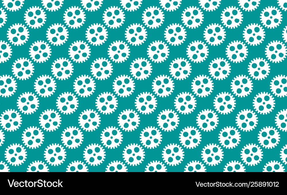 Abstract background cogs and gears on green Abstract background cogs and gears on green vector image