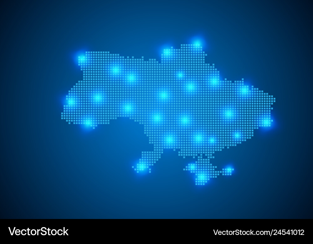Abstract blue background with map internet line Abstract blue background with map internet line vector image
