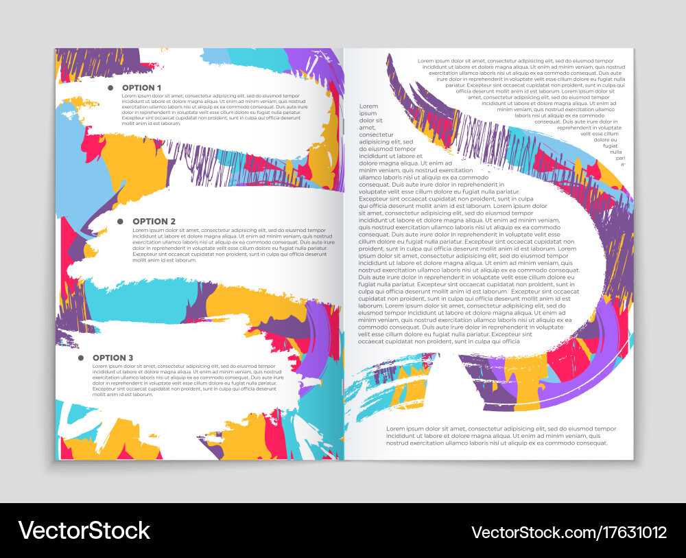 Abstract layout background set for art vector image