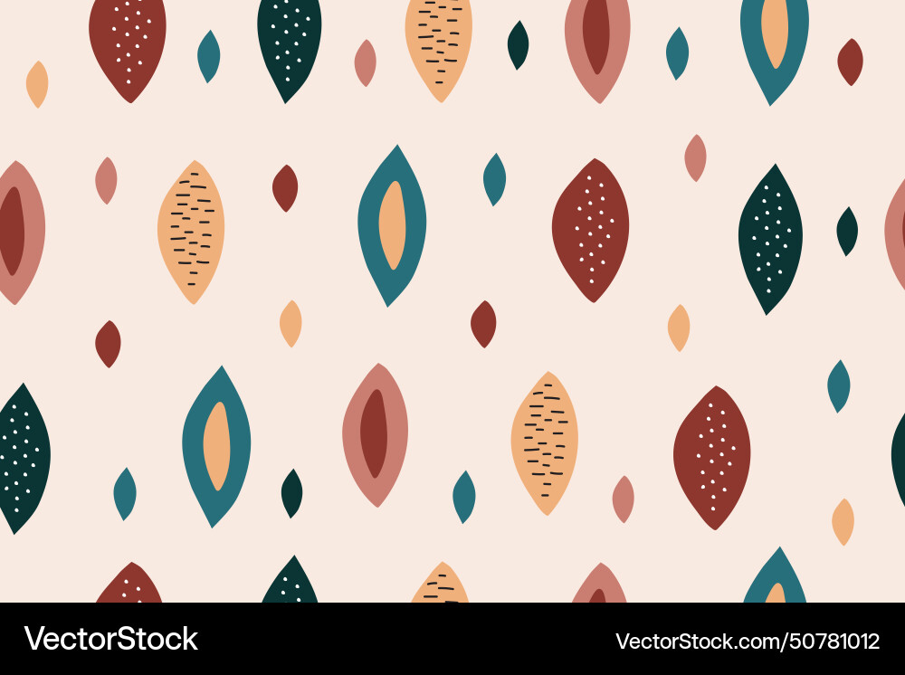 Abstract seamless pattern with geometric shapes Vector Image