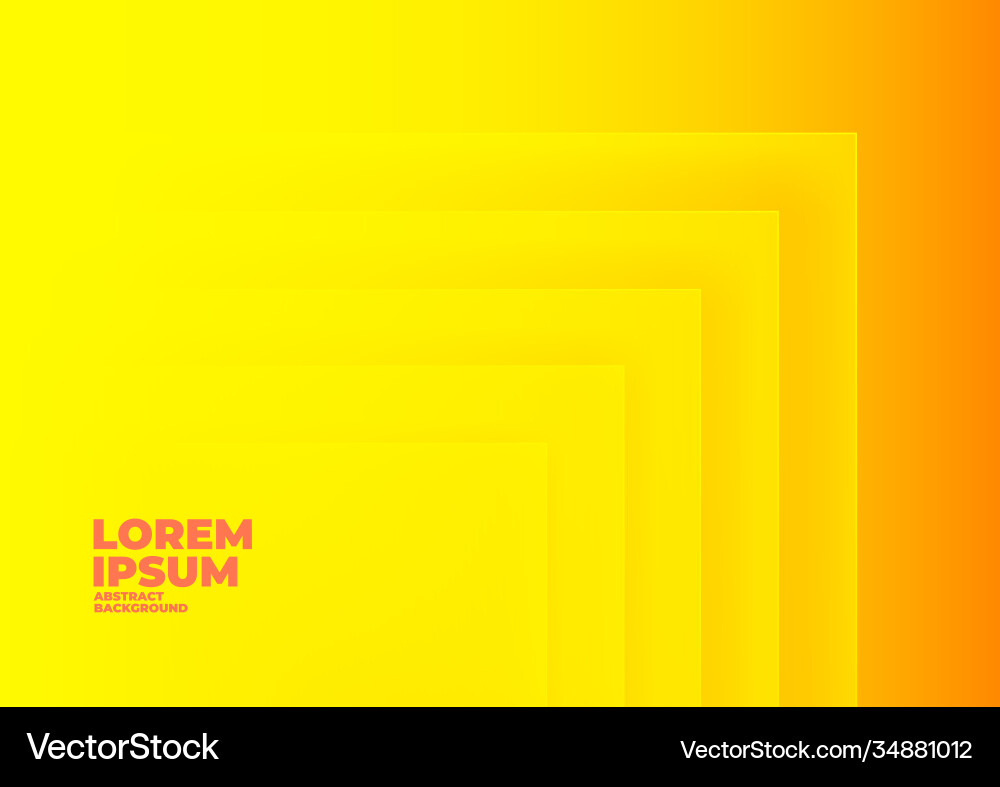 Abstract Yellow Overlap Background vector image