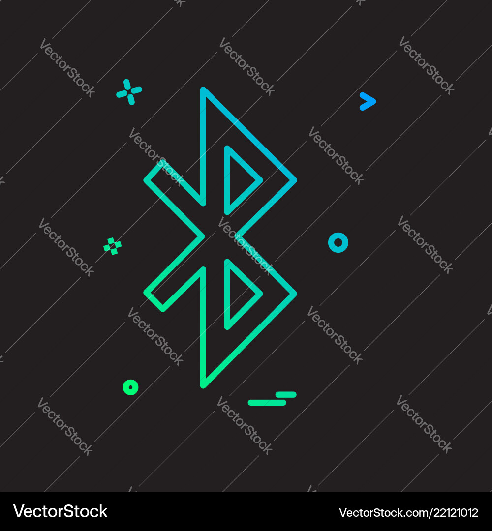 Bluetooth icon design Bluetooth icon design Vector Image