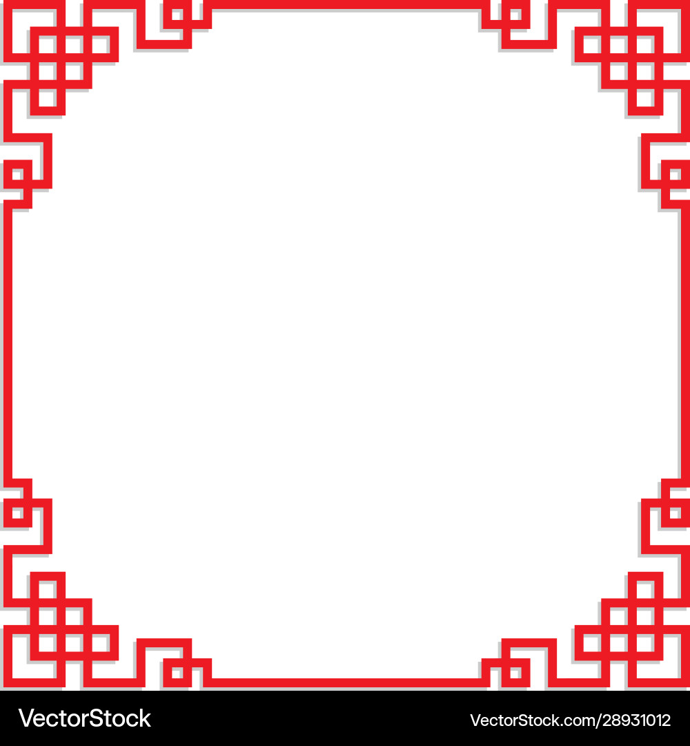 Chinese pattern frame border art china style Chinese pattern frame border art china style vector image