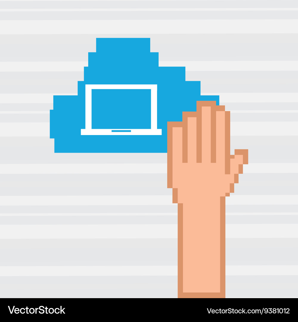 Computer technology design vector image