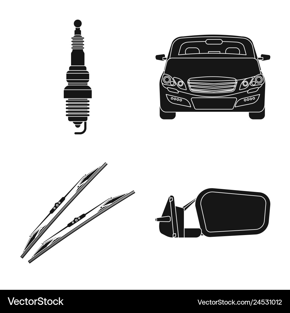 Design of auto and part symbol collection Design of auto and part symbol collection vector image