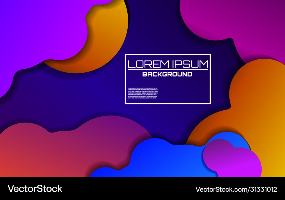 Dynamic colorful background with bright gradients vector image