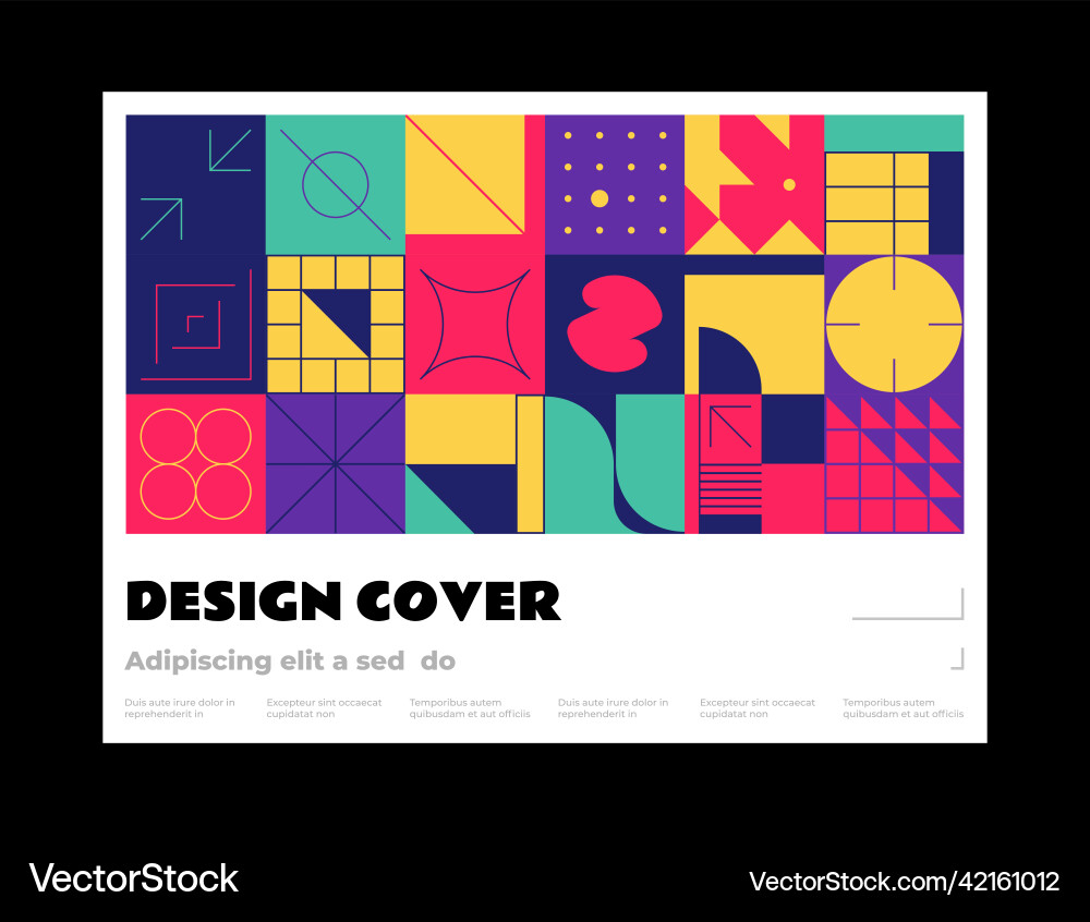 Horizontal background consisting of a set Vector Image