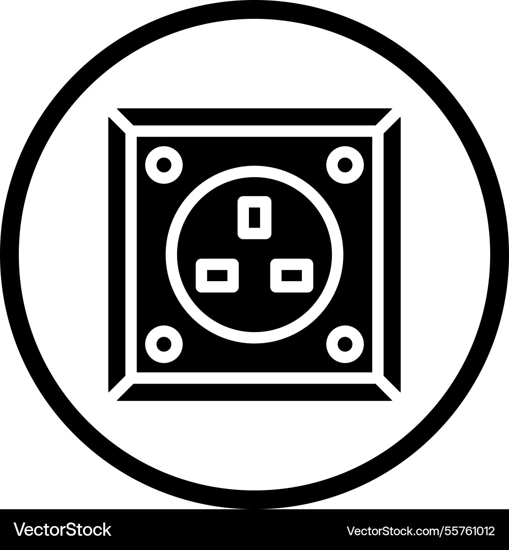 Power socket icon design Vector Image