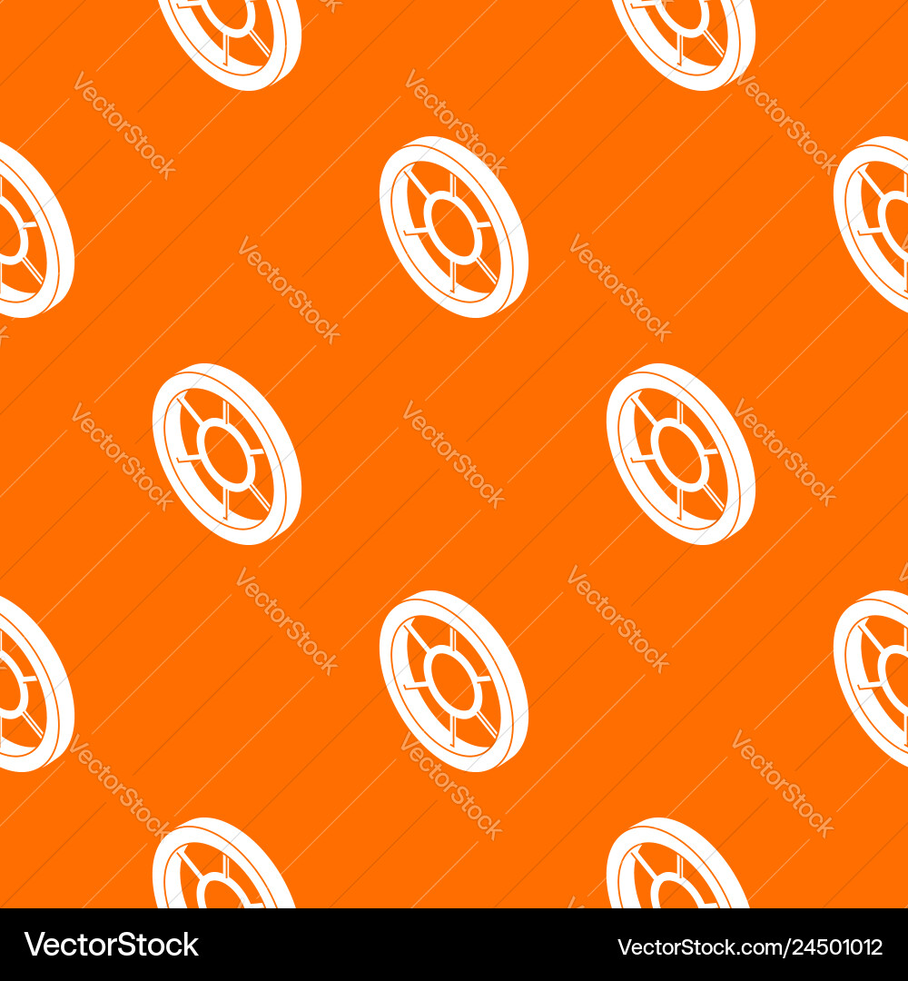 Round window frame pattern orange Round window frame pattern orange vector image