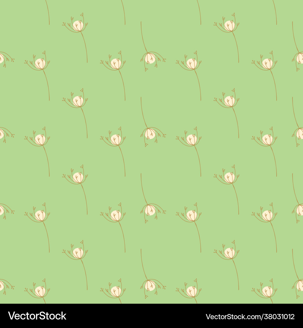 Spring meadow seamless pattern with abstract Spring meadow seamless pattern with abstract vector image