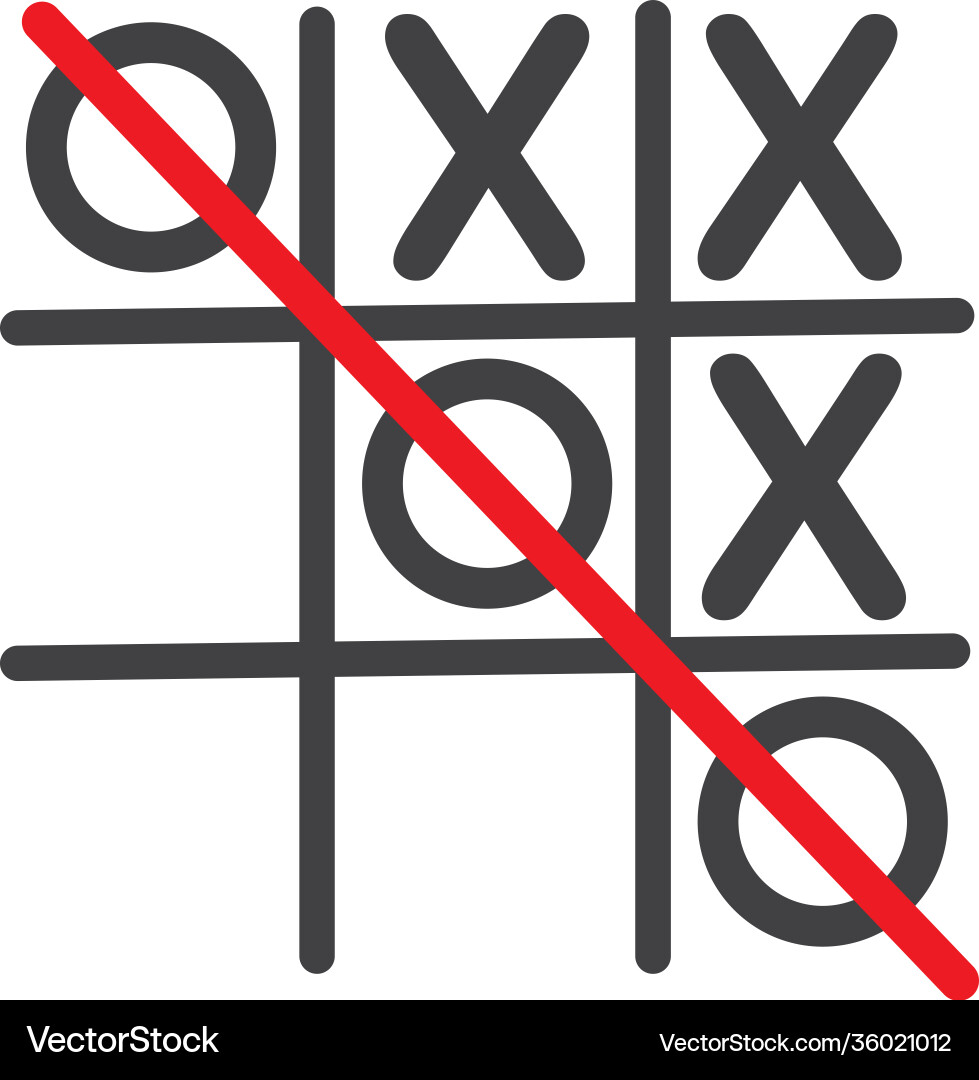 Tic tac toe game icon template design Tic tac toe game icon template design Vector Image