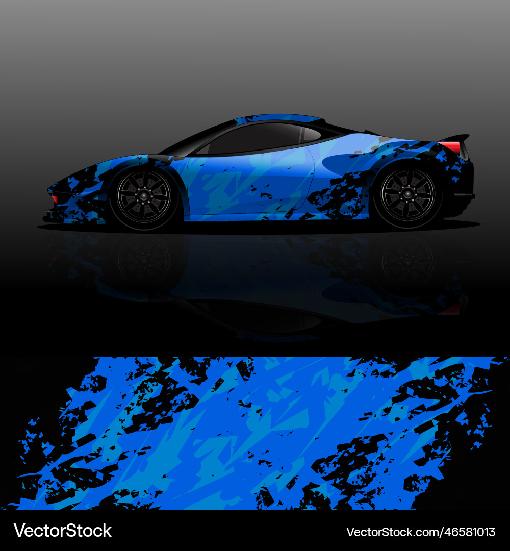 Abstract Car Wrap Patterns Vector Image