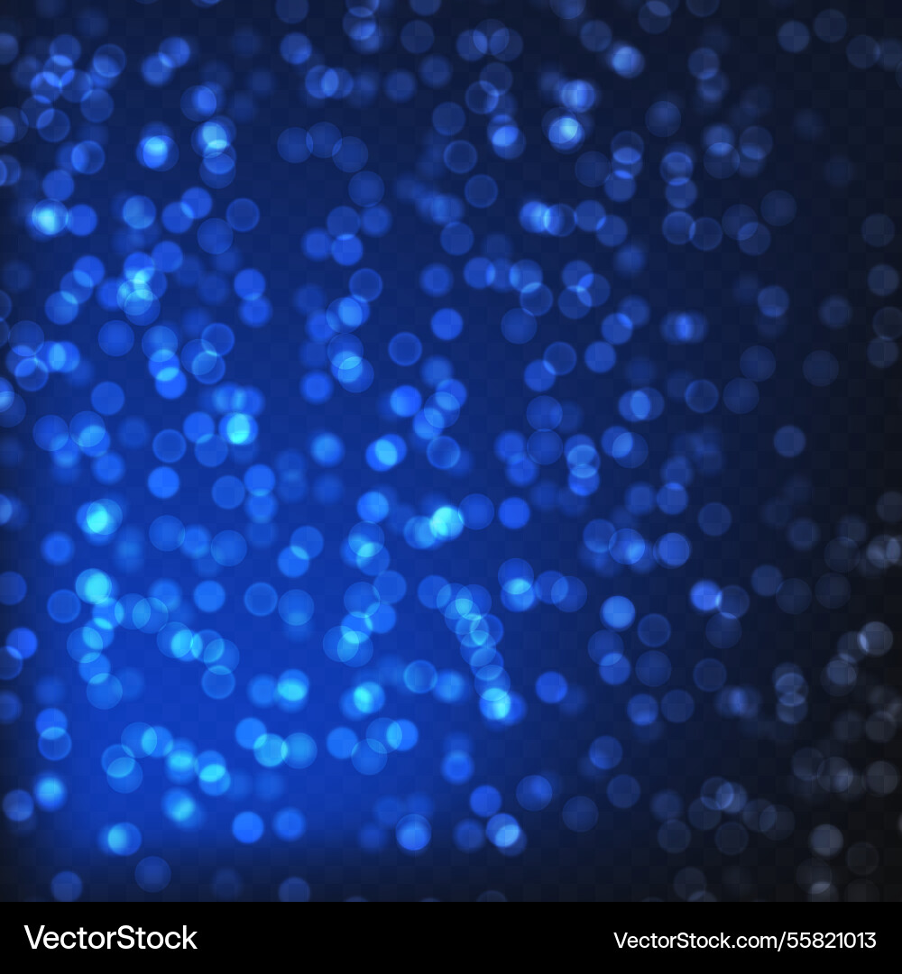 Abstract color shining bokeh isolated Vector Image