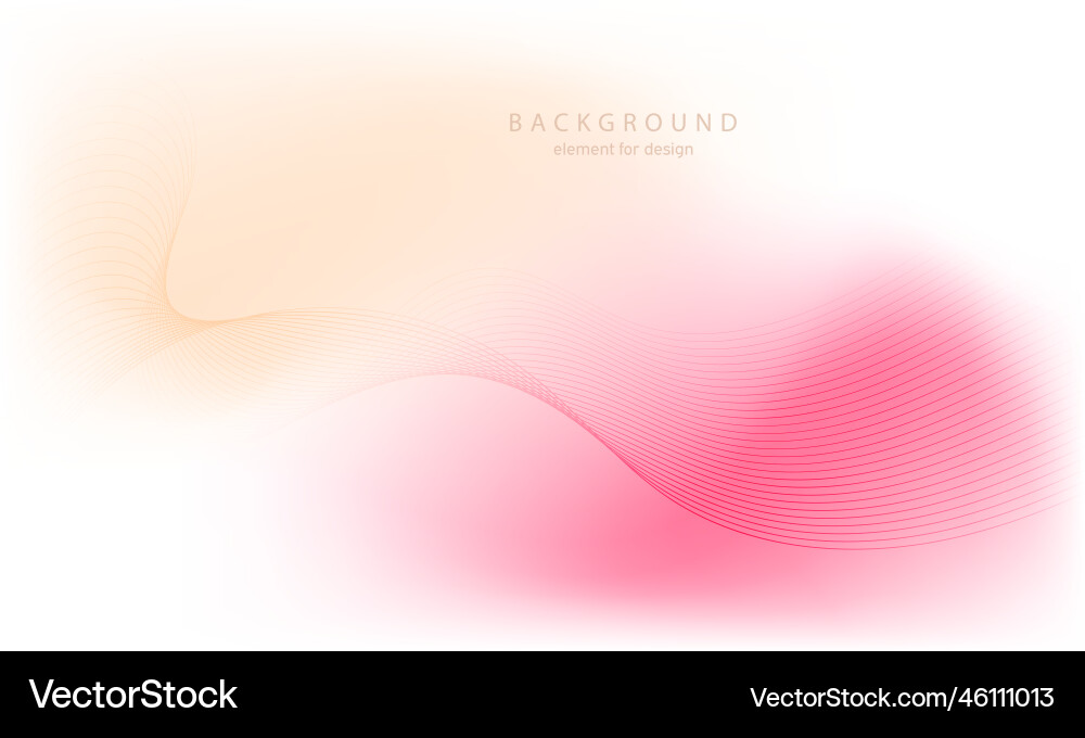 Abstract gradient background wave element Abstract gradient background wave element vector image