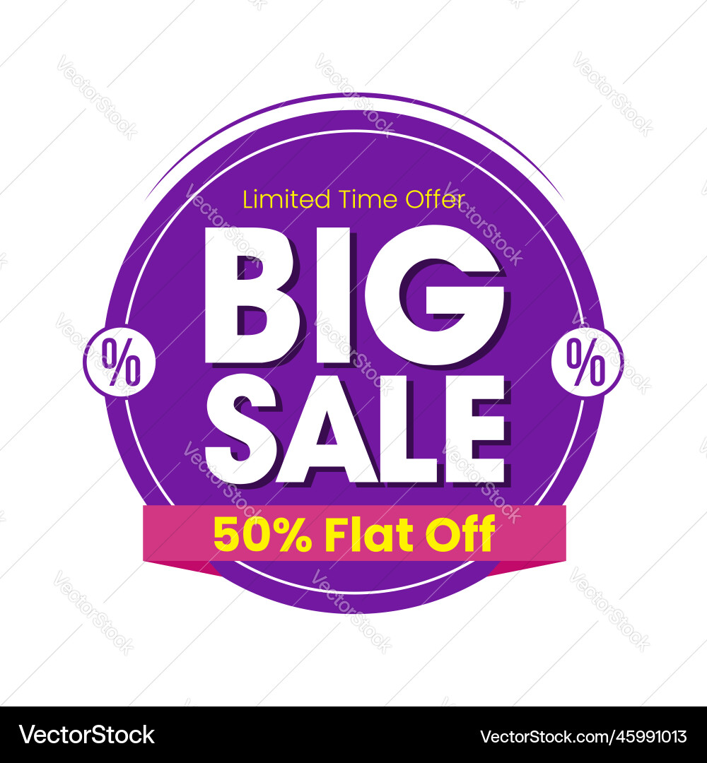 Big Sale Tag Sonderangebot Rabatt Big Sale Tag Sonderangebot Rabatt vektorbild