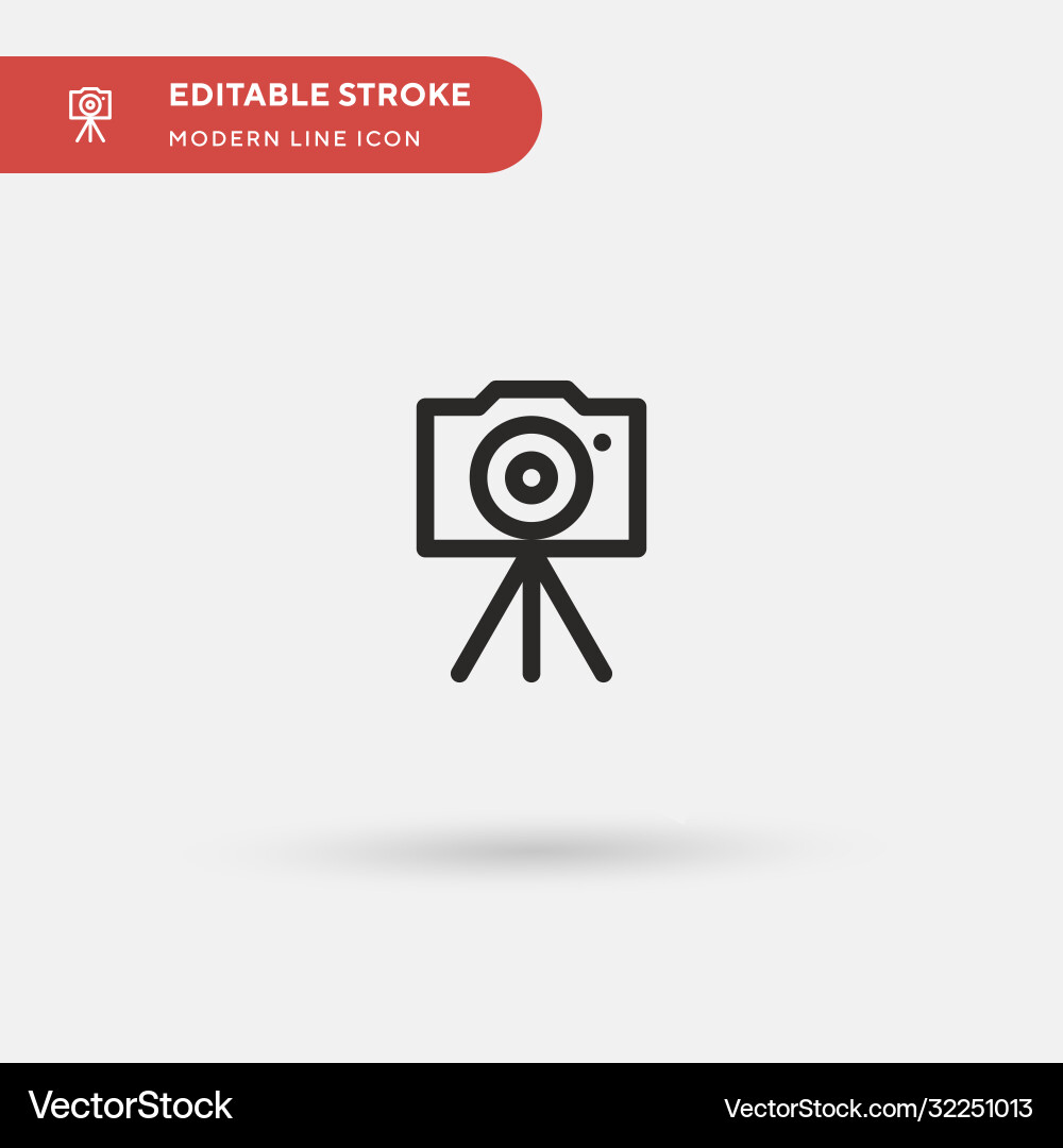 Camera simple icon symbol Vector Image