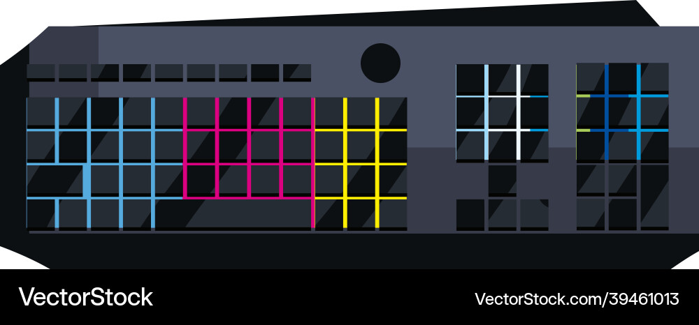 Computer keyboard icon vector image