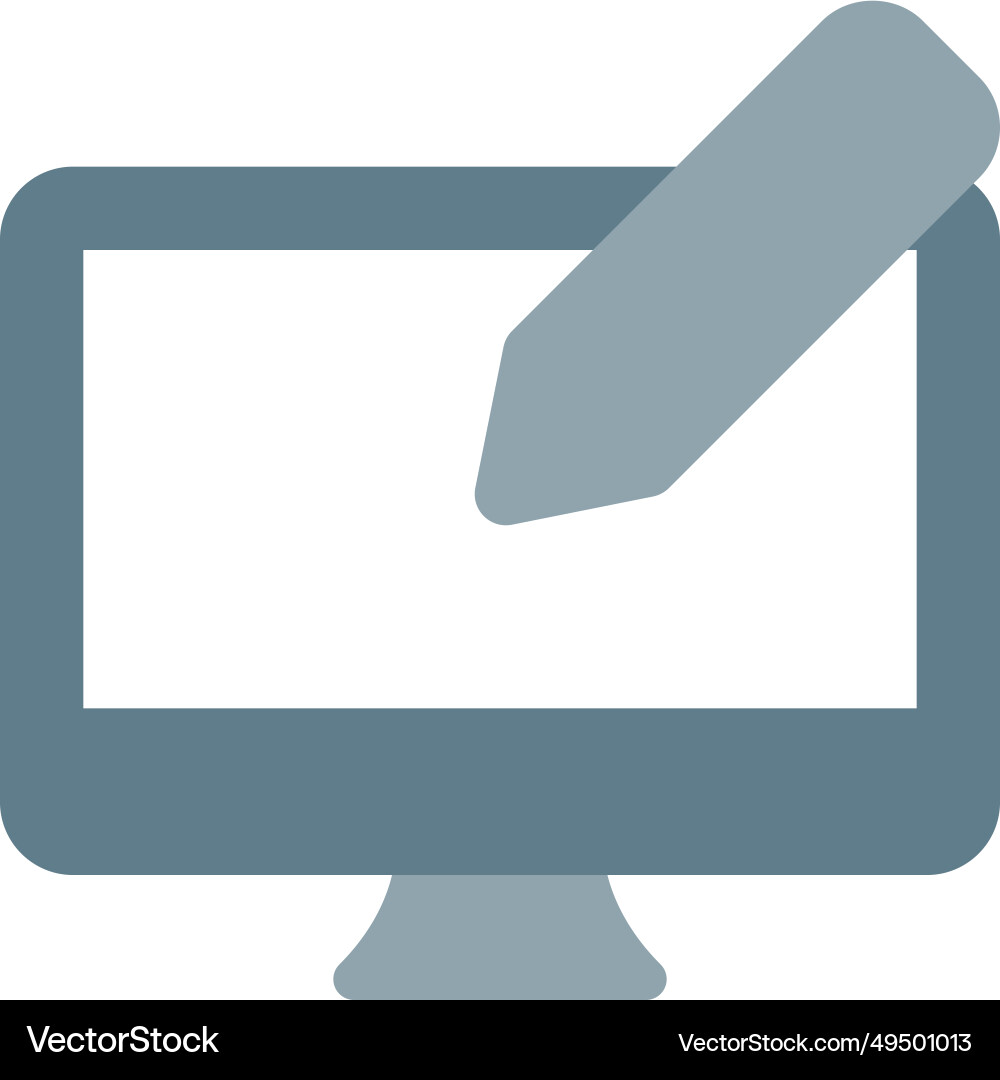 Digital input device used on screen vector image