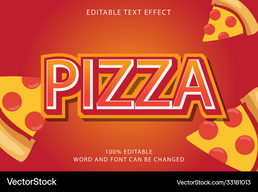 Editable text style effect typography template Editable text style effect typography template Vector Image