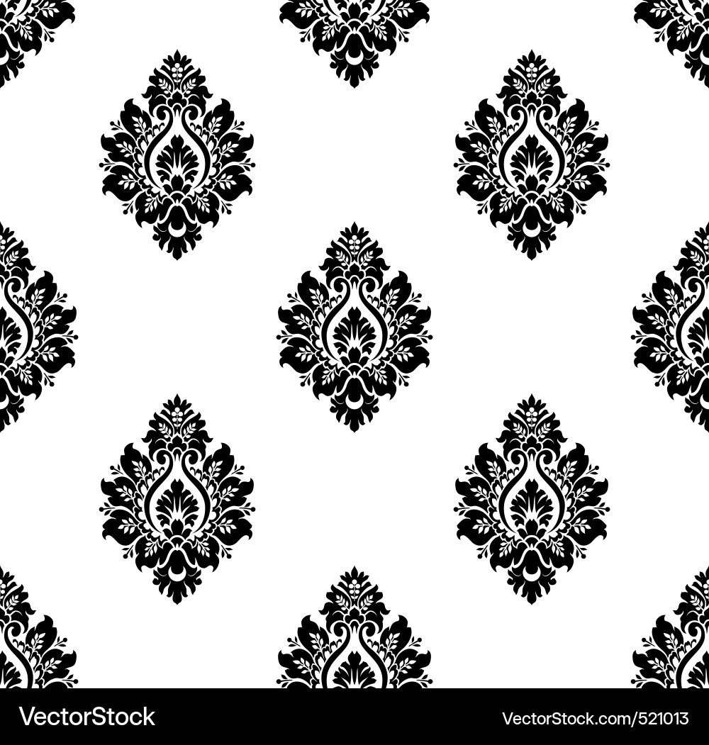 Elegant Damask Pattern vector image