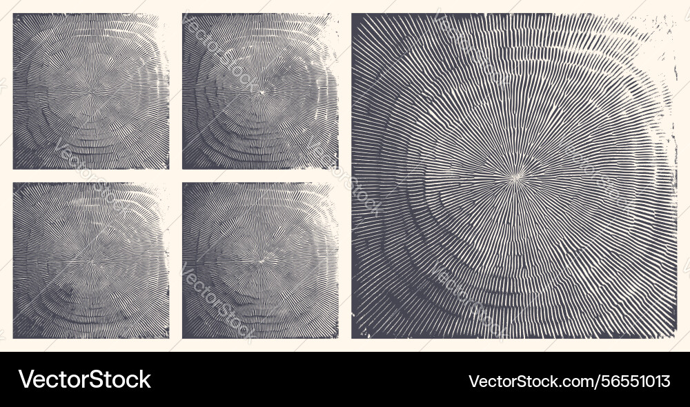 Handdrawn radial lines assorted textures bundle Handdrawn radial lines assorted textures bundle Vector Image