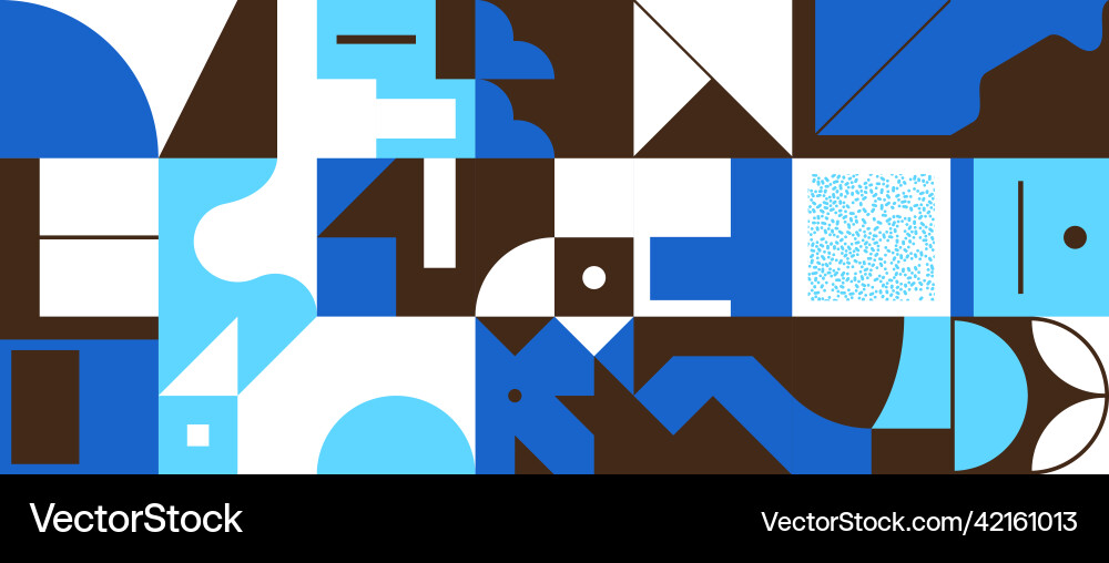 Horizontal background consisting of a set Vector Image